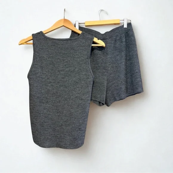 🩶 Zara Ribbed Knit 2-Piece Set – Size L - Picture 10 of 12